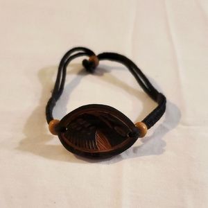 Brown and Black Adjustable Bracelet